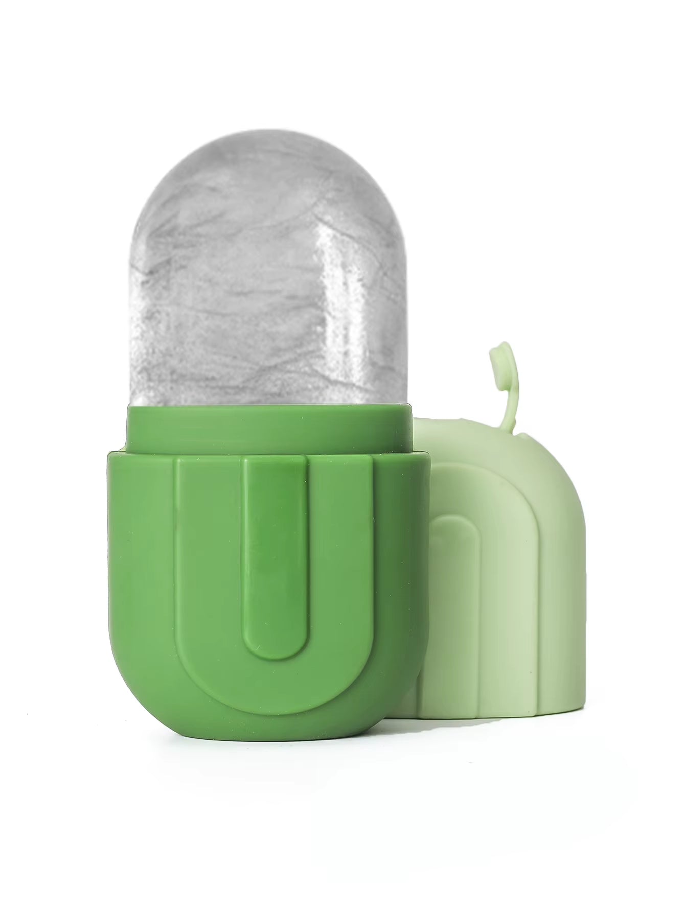 Rouleau glacé pour le visage et les yeux – Massueur facial pour les soins de la peau – Moule à glace en silicone réutilisable pour une peau fraîche et tonifiée.