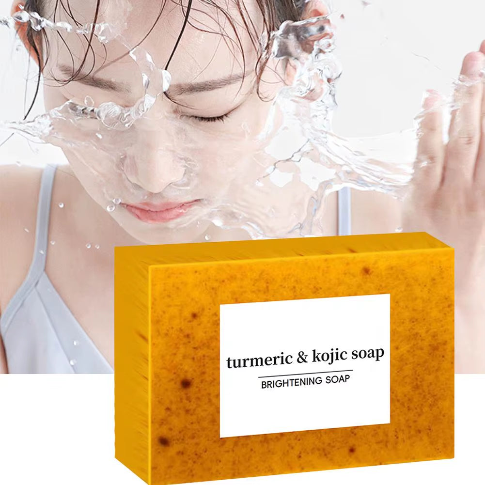 Savon artisanal au curcuma au citron et kojique