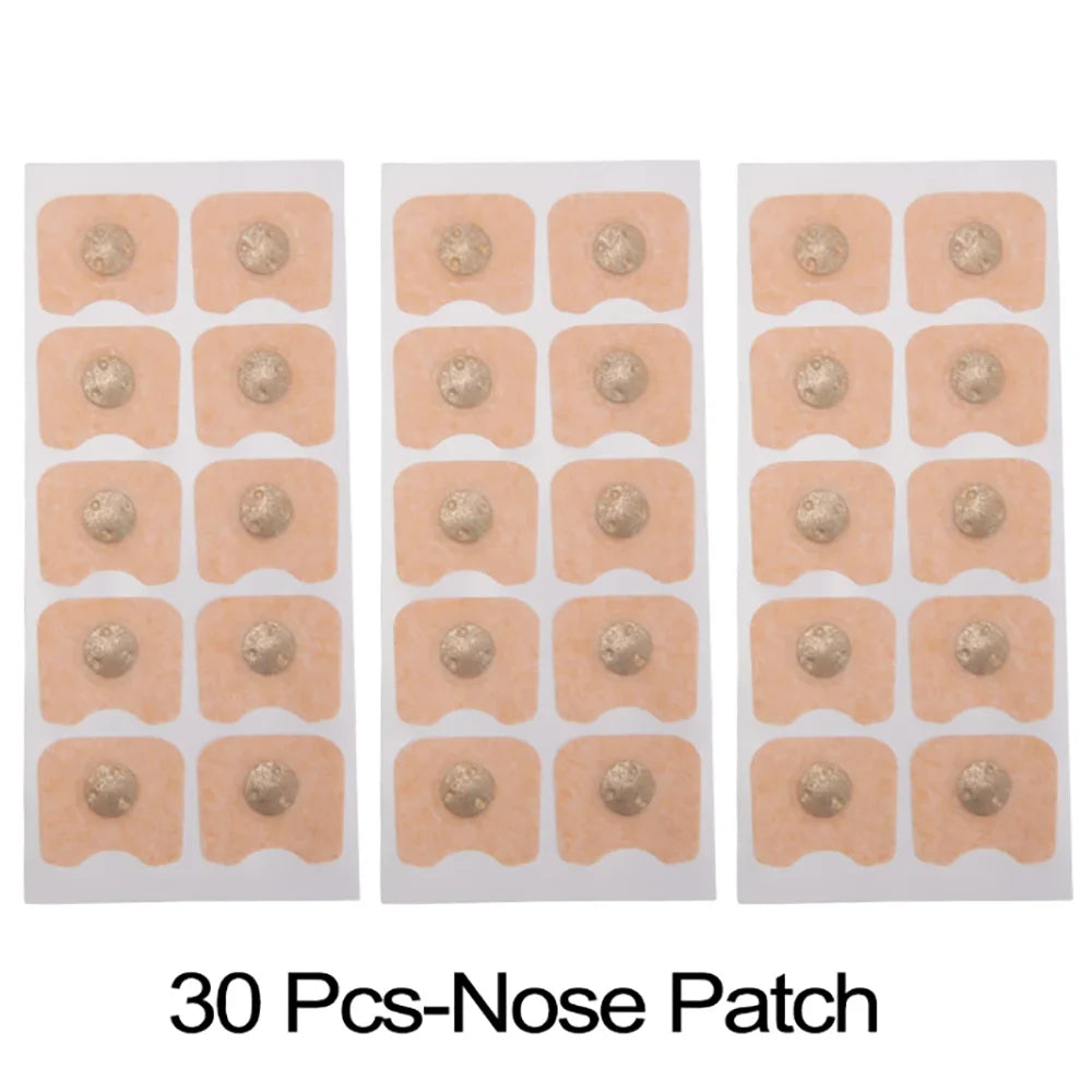 30/50/100/200 pièces – Patchs nasaux avec aimant – Bandes nasales magnétiques à effet ventouse pour améliorer la respiration, la qualité du sommeil et réduire les ronflements.