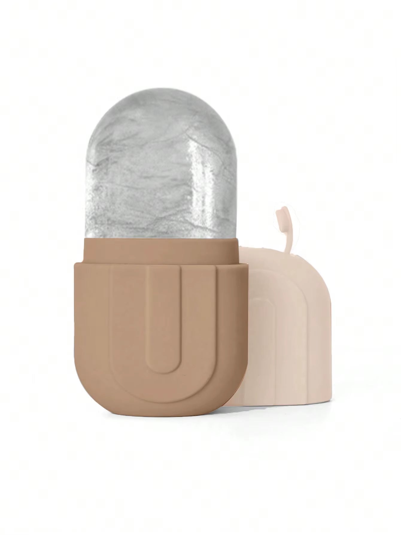 Rouleau glacé pour le visage et les yeux – Massueur facial pour les soins de la peau – Moule à glace en silicone réutilisable pour une peau fraîche et tonifiée.