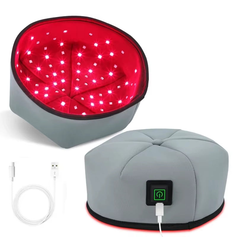 Casque de Thérapie par Lumière Rouge – LED Infrarouge pour la Croissance des Cheveux