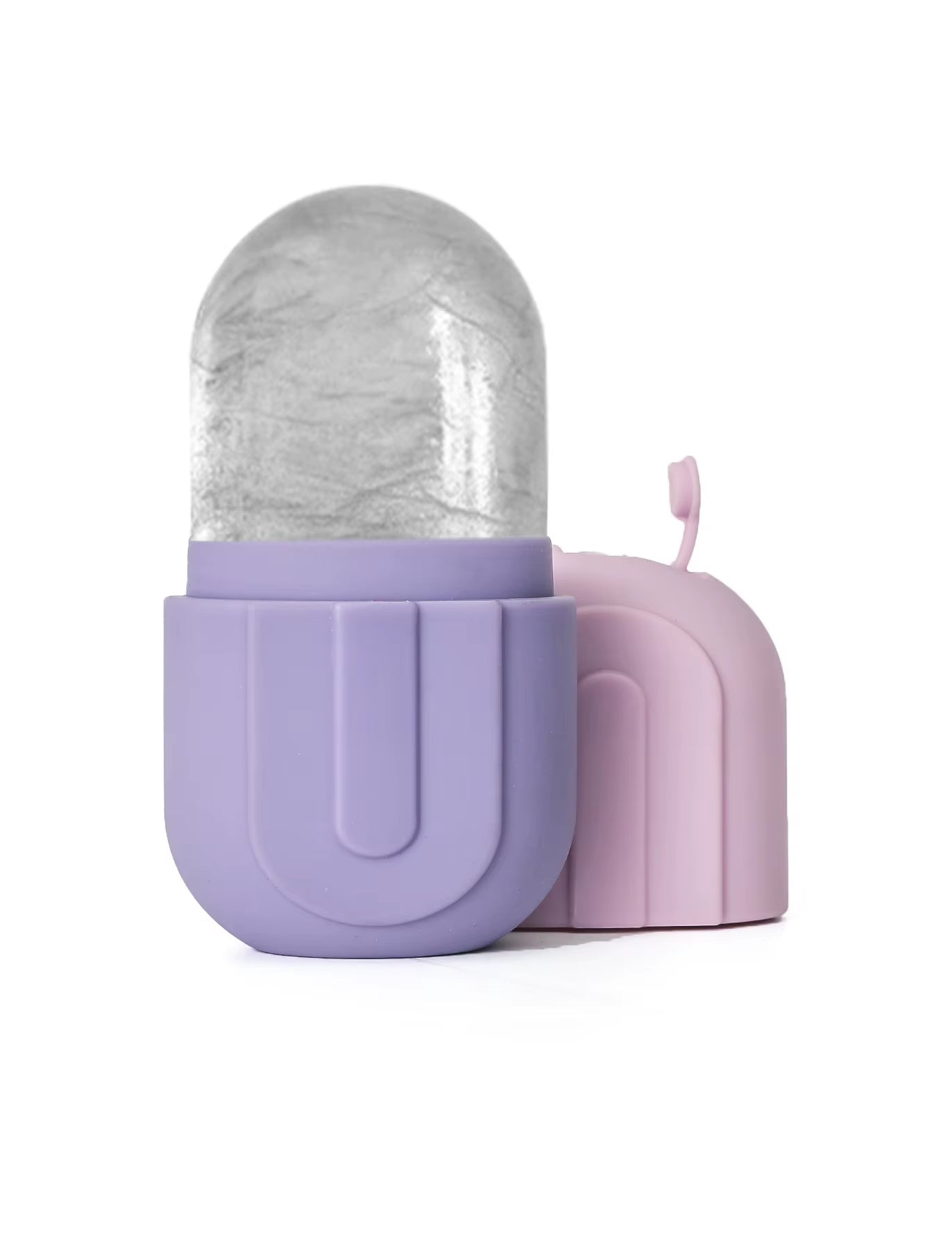 Rouleau glacé pour le visage et les yeux – Massueur facial pour les soins de la peau – Moule à glace en silicone réutilisable pour une peau fraîche et tonifiée.