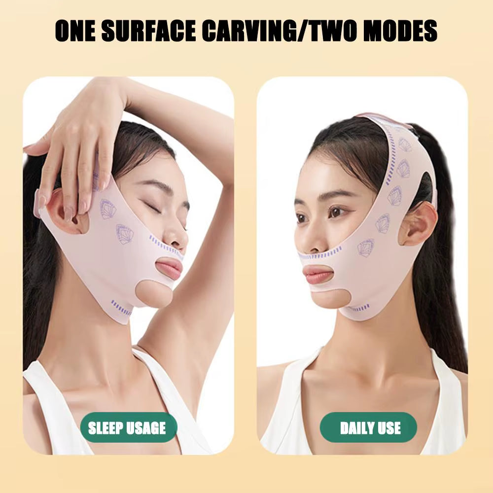 Bande de Raffermissement Menton & Joues – Masque V-Lift pour Visage
