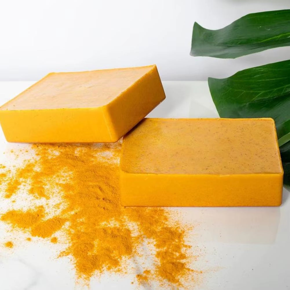 Savon artisanal au curcuma au citron et kojique